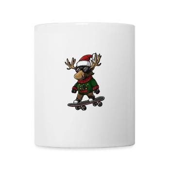 Elch Weihnachten Lustig - Tasse - Weiß - Vorne