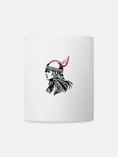 Valkyrie guerrière viking - Mug blanc - blanc