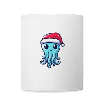 Méduse Noël mignon - Mug blanc - blanc - Devant
