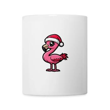 Flamingo Weihnachten Niedlich - Tasse - Weiß - Vorne