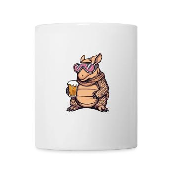 Gürteltier Ski Bier - Tasse - Weiß - Vorne
