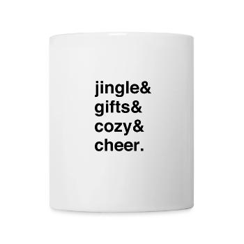 Jingle with Festive Warmth - Tasse - Weiß - Vorne