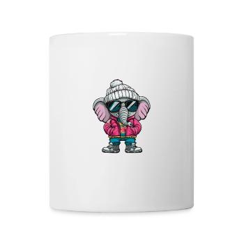 Elephant Winter Comic - Mug - white - Front