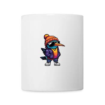 Kolibri Vogel Winter Comic - Tasse - Weiß - Vorne