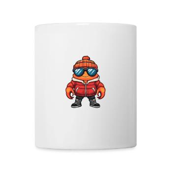 Krebs Krabbe Winter Comic - Tasse - Weiß - Vorne