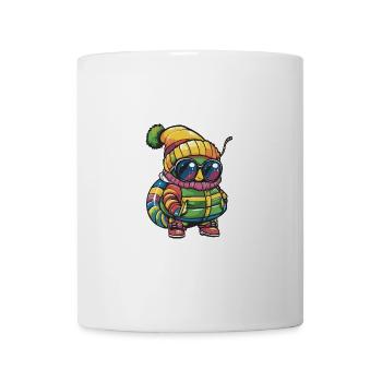 Wurm Winter Comic - Tasse - Weiß - Vorne