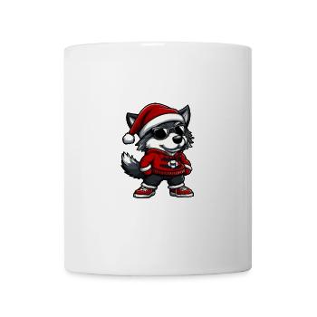 Loup Noël Cool Noël - Mug blanc - blanc - Devant