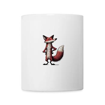 Red Fox Cartoon Woodland Animal - Mug - white - Front