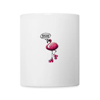 Bratitude Adjusted Flamingo Social Media Trend - Mug - white - Front