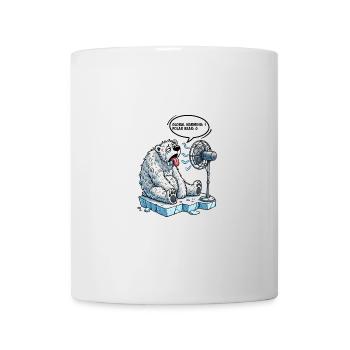 Global Warming Polar Bear Funny Climate Design - Mug - white - Front