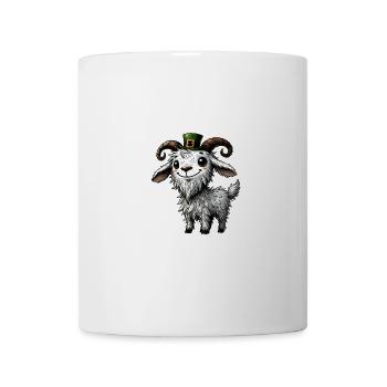 Irish Leprechaun Goat Playful St. Patrick's Day - Tasse - Weiß - Vorne