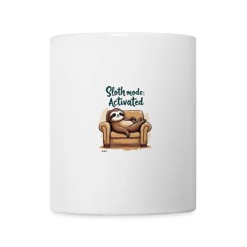 Mode paresseux activé Journée paresseuse drôle - Mug blanc - blanc - Devant