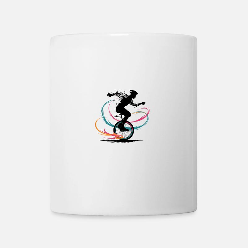 Monocycle monocycle penny-farthing - Mug blanc - blanc