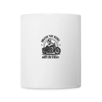 Looks Like A Beauty Rides Like A Beast - Tasse - Weiß - Vorne
