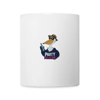 Party Pelican Mit Cool Buzz Flasche Und - Tasse - Weiß - Vorne