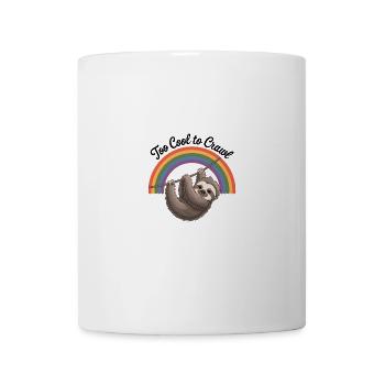 Too Cool To Crawl Sloth Rainbow Design - Mug - white - Front