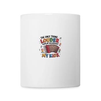 Louder My Kids Colorful Accordion Kids Fun - Mug - white - Front
