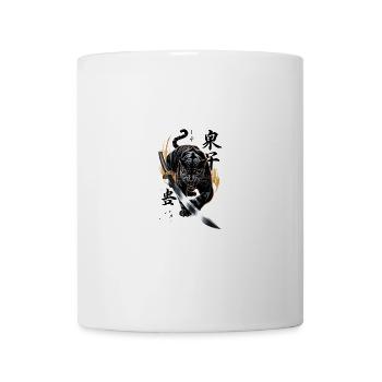 Panthère puissante avec katana - Mug blanc - blanc - Devant