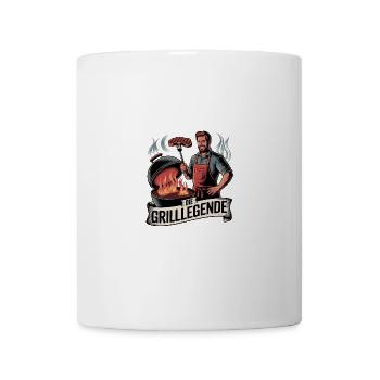 La tente barbecue – parfaite pour les amateurs de barbecue et - Mug blanc - blanc - Devant