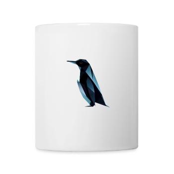 Mignon pingouin Low Poly Design - Mug blanc - blanc - Devant