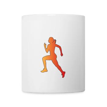 Joggerin - Joggen - Laufen - Tasse - Weiß - Vorne