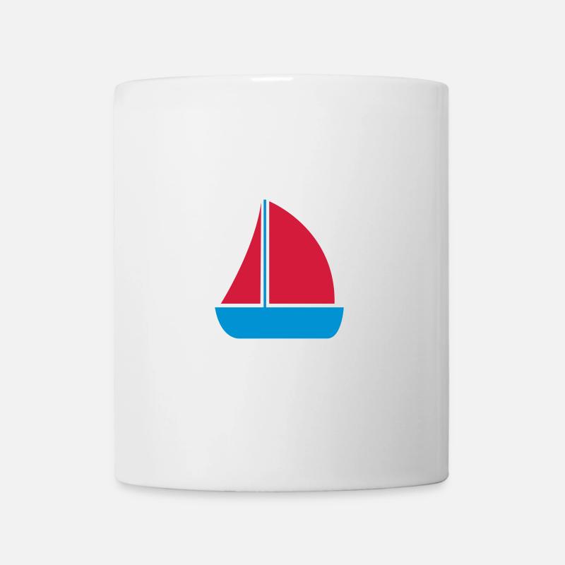 Segelboot - Tasse - Weiß