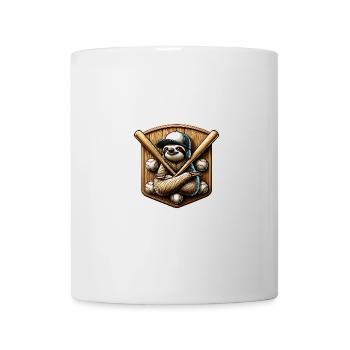 Coole Faultier Baseball Sportdesign für Spieler - Tasse - Weiß - Vorne