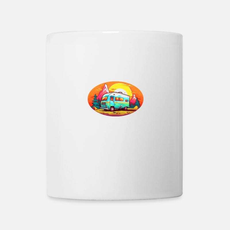 Camping d’été - Mug blanc - blanc