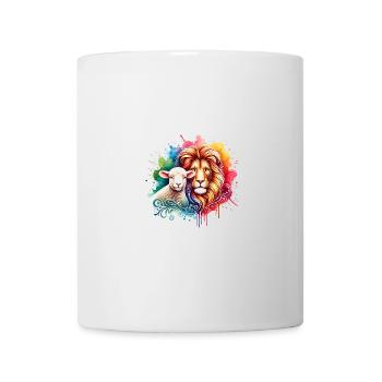 Christian Clothing Lion and Lamb - Mug - white - Front