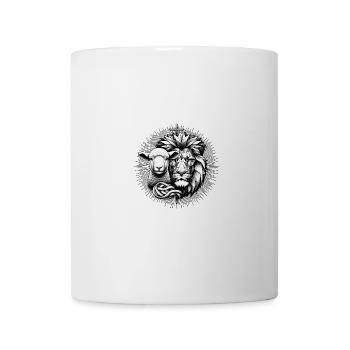Vêtements Chrétiens Lion et Agneau - Mug blanc - blanc - Devant