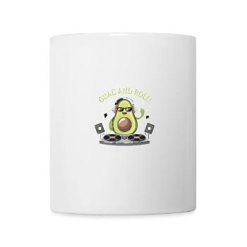 Avocado Guac And Roll Musik DJ - Tasse - Weiß - Vorne
