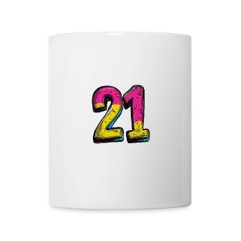 21 Number Comic - Mug - white - Front