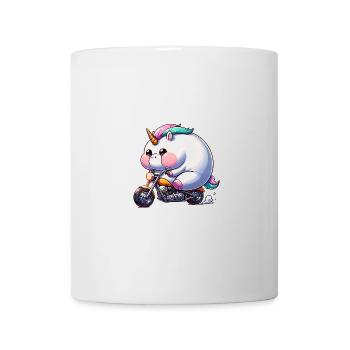 Fabulous Unicorn On Motorcycle Adventure - Mug - white - Front