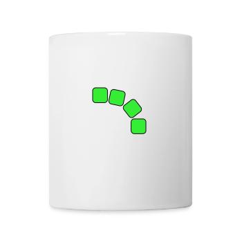 Grüne Quadrate Sequenz - Tasse - Weiß - Vorne