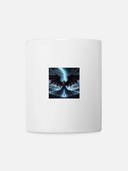 Drachensturm über Mondkuppe - Tasse - Weiß