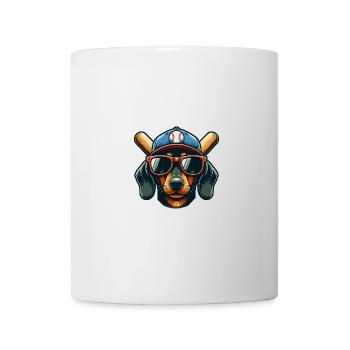 Casquette de teckel Batte de baseball Sport de baseball - Mug blanc - blanc - Devant