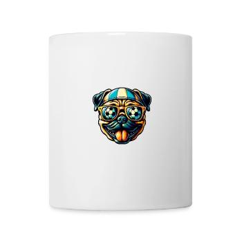 Cool Pug Soccer Dog Player Fan - Mug blanc - blanc - Devant