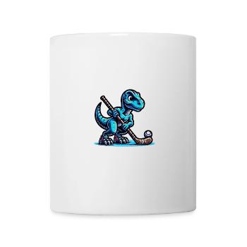 Dinosaurier Dino Feldhockey Spieler Team - Tasse - Weiß - Vorne
