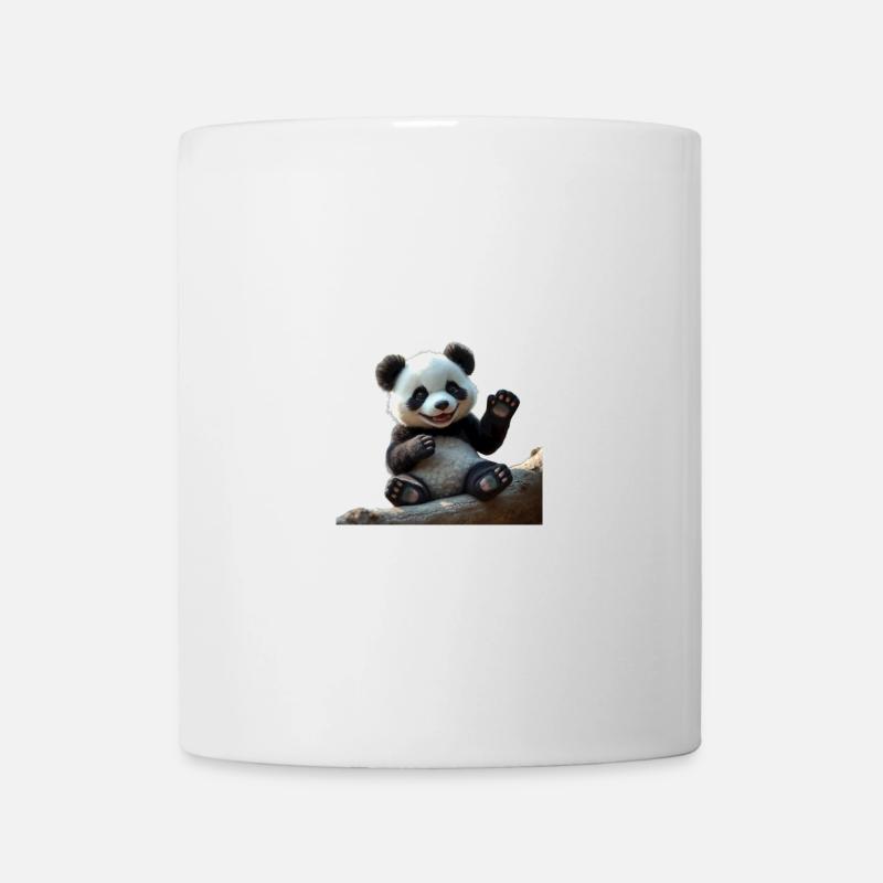 Entzückender Panda in 3D - Tasse - Weiß