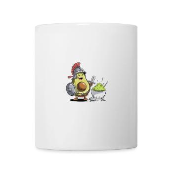 Guerrier avocat avec épée guacamole et bouclier - Mug blanc - blanc - Devant