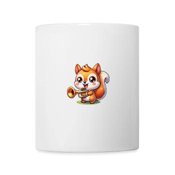 Cute Squirrel With Trumpet - Funny - Mug - white - Front