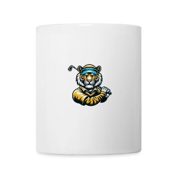 Tiger Golf Meisterschaft Design - Tasse - Weiß - Vorne