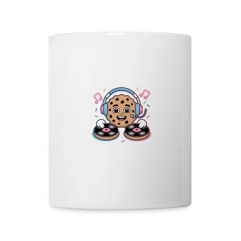 Weihnachtlicher DJ-Keks Party Spaß - Tasse - Weiß - Vorne