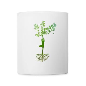 Vrksasana Yoga Tree Pose - Mug - white - Front