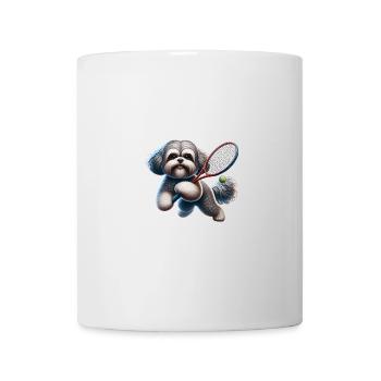 Bolonka Zwetna Joueur de tennis canin - Mug blanc - blanc - Devant