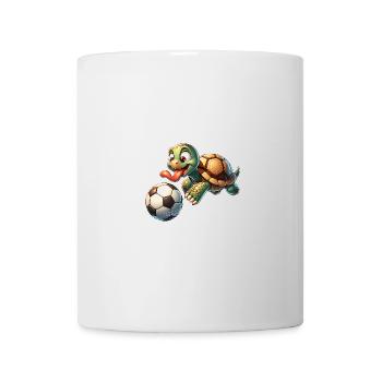 Soccer Playing Turtle Illustration - Mug - white - Front