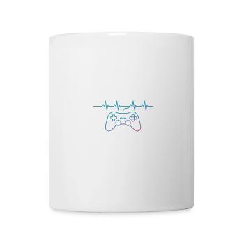 Gaming Herzschlag Controller Motiv - Tasse - Weiß - Vorne