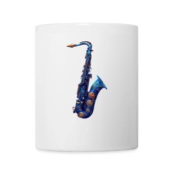 Saxophone Poisson - Mug blanc - blanc - Devant