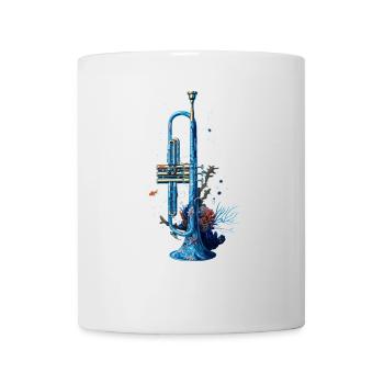 Fisch Trompete - Tasse - Weiß - Vorne
