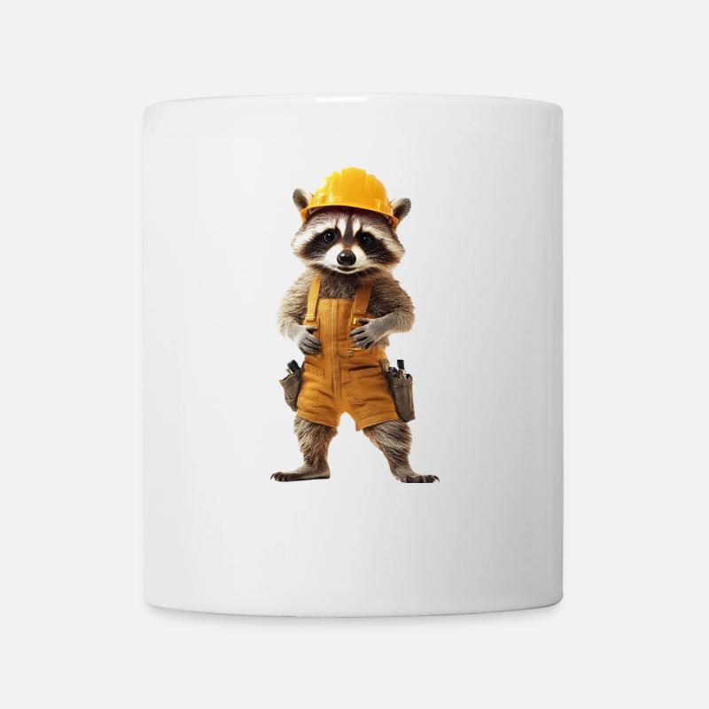 Waschbär - Tasse - Weiß